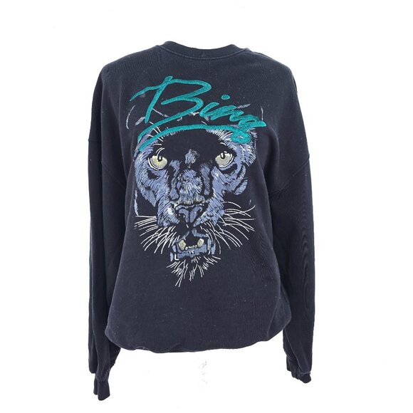 Anine Bing 'Kenny' Black Sweatshirt Jumper Women Size Small - Picture 4 of 11